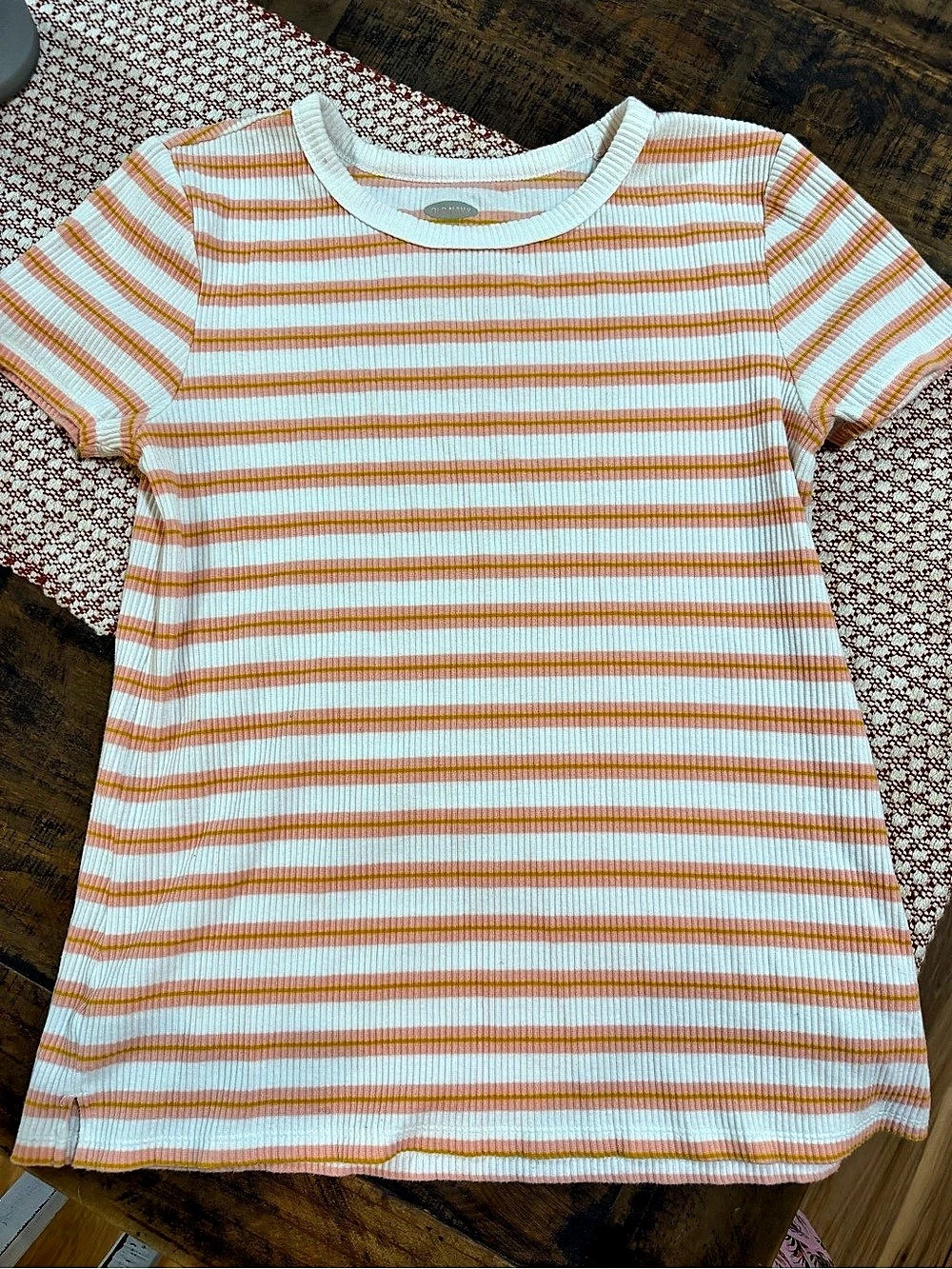 Old Navy Striped shirt in Pink & Orange